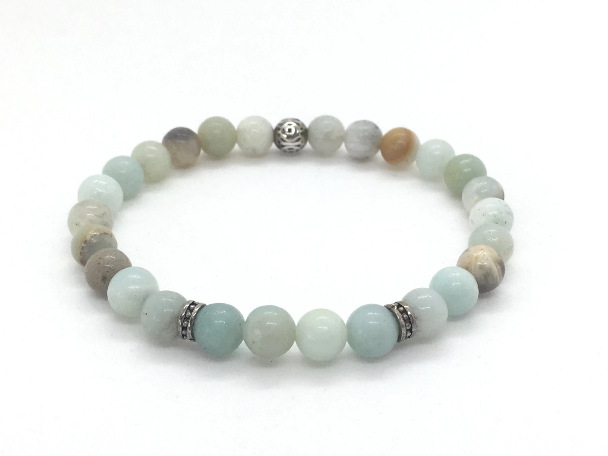 Amazonite outlet and sterling silver bracelet